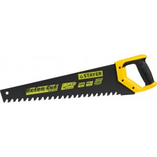 Ножовка STAYER 2-15096 "PROFI" "DEEP HARD" по пенобетону, 2-комп. ручка, шаг зуба 20мм, 500мм 